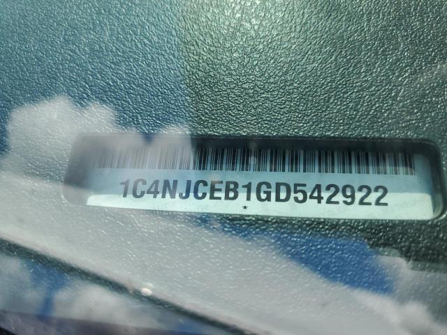 1C4NJCEB1GD542922 - 2016 JEEP COMPASS LATITUDE თეთრი ფოტო 14