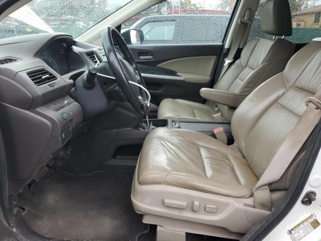 5J6RM4H77EL059924 - 2014 HONDA CR-V EXL WHITE photo 7