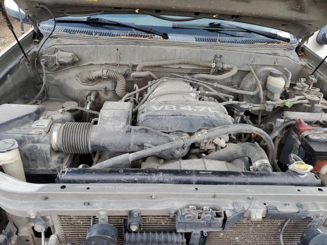 5TBBT44141S190063 - 2001 TOYOTA TUNDRA ACCESS CAB ოქროსფერი ფოტო 11