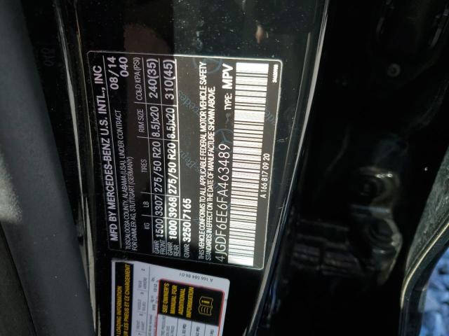 4JGDF6EE6FA463489 - 2015 MERCEDES-BENZ GL 450 4MATIC BLACK photo 13