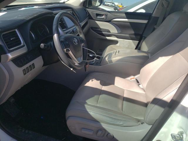 5TDJKRFH9GS318285 - 2016 TOYOTA HIGHLANDER XLE WHITE photo 7