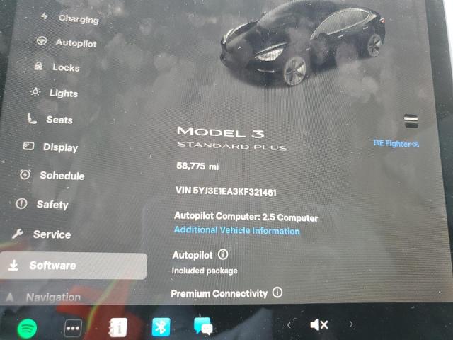 5YJ3E1EA3KF321461 - 2019 TESLA MODEL 3 BLACK photo 9