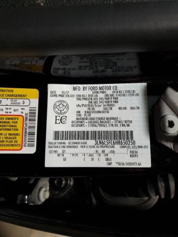 3LN6L5FC6HR650250 - 2017 LINCOLN MKZ RESERVE შავი ფოტო 13