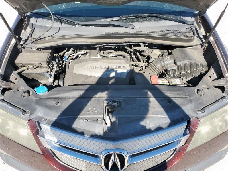 2HNYD28317H547456 - 2007 ACURA MDX TECHNOLOGY მუქწითელი ფოტო 12