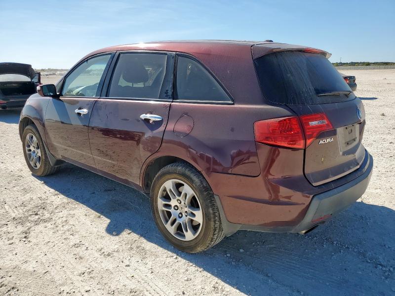 2HNYD28317H547456 - 2007 ACURA MDX TECHNOLOGY მუქწითელი ფოტო 2