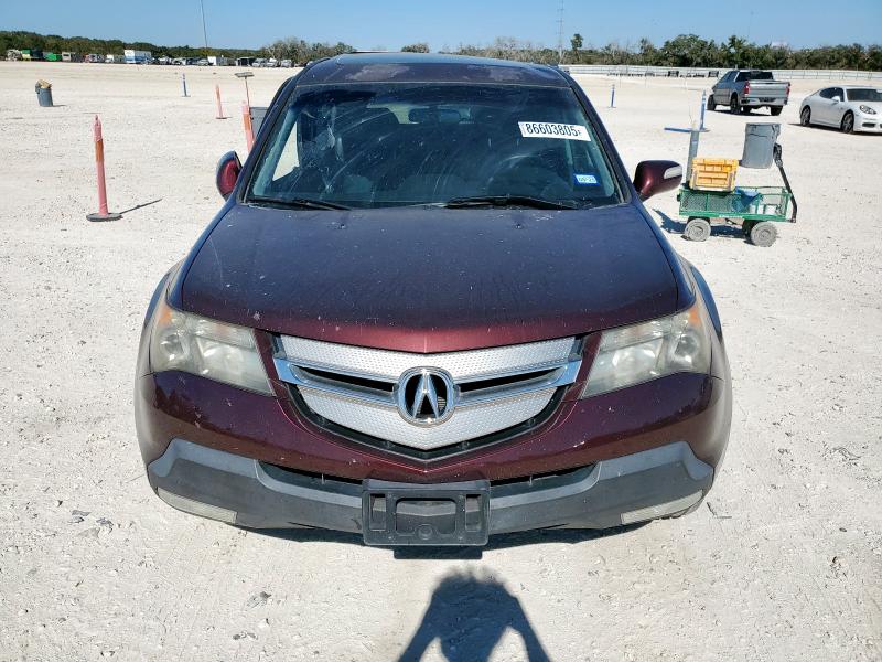 2HNYD28317H547456 - 2007 ACURA MDX TECHNOLOGY მუქწითელი ფოტო 5