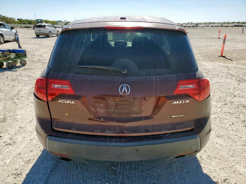 2HNYD28317H547456 - 2007 ACURA MDX TECHNOLOGY მუქწითელი ფოტო 6