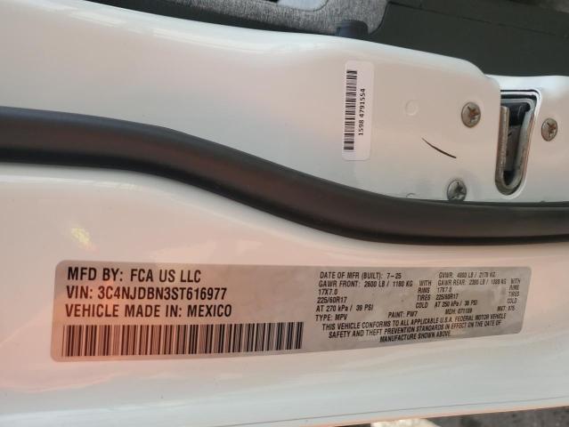 3C4NJDBN3ST616977 - 2025 JEEP COMPASS LATITUDE Biały zdjęcie 14