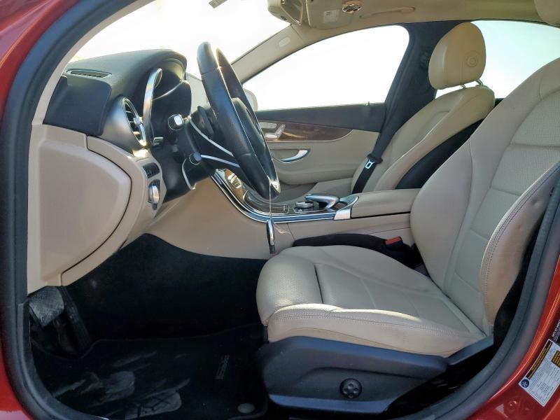 55SWF4KB3HU183288 - 2017 MERCEDES-BENZ C 300 4MATIC MAROON photo 7