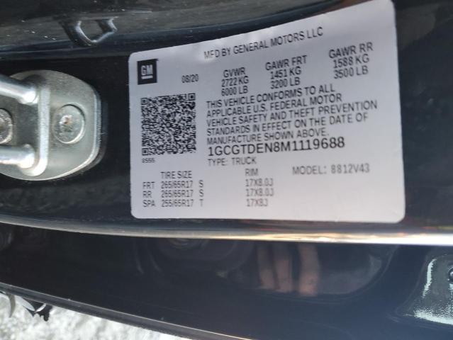 1GCGTDEN8M1119688 - 2021 CHEVROLET COLORADO Z71 BLACK photo 12