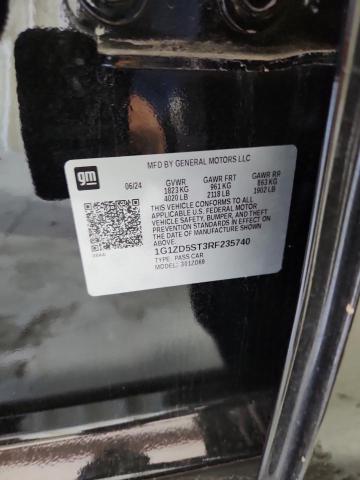 1G1ZD5ST3RF235740 - 2024 CHEVROLET MALIBU LT BLACK photo 12