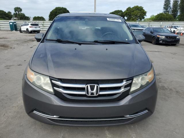 5FNRL5H62EB112442 - 2014 HONDA ODYSSEY EXL GRAY photo 5