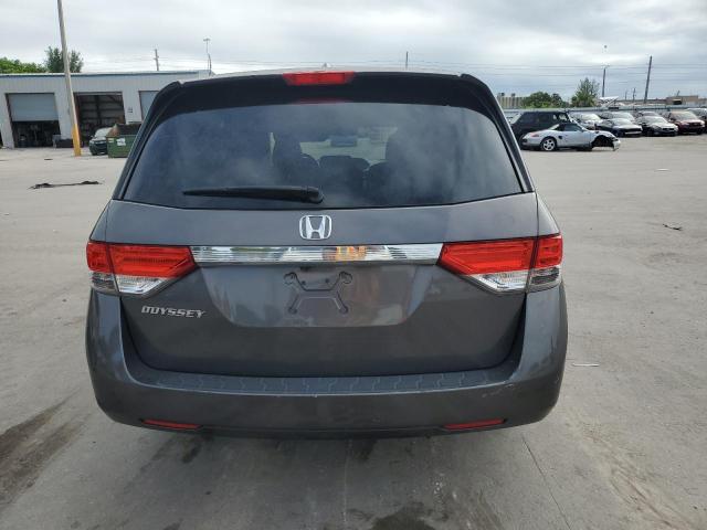 5FNRL5H62EB112442 - 2014 HONDA ODYSSEY EXL GRAY photo 6
