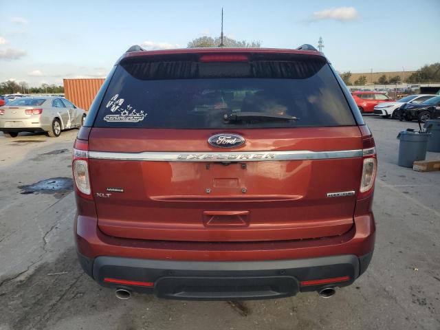 1FM5K7D82EGA67752 - 2014 FORD EXPLORER XLT RED photo 6