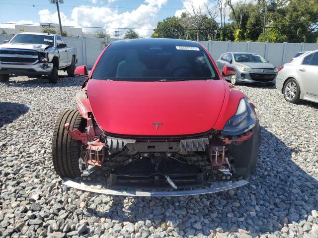 5YJ3E1EC2NF237394 - 2022 TESLA MODEL 3 Rot Foto 5
