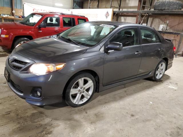 2T1BU4EE1DC106753 - 2013 TOYOTA COROLLA BASE GRAY photo 1