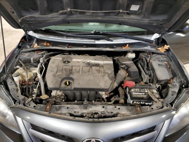 2T1BU4EE1DC106753 - 2013 TOYOTA COROLLA BASE GRAY photo 11