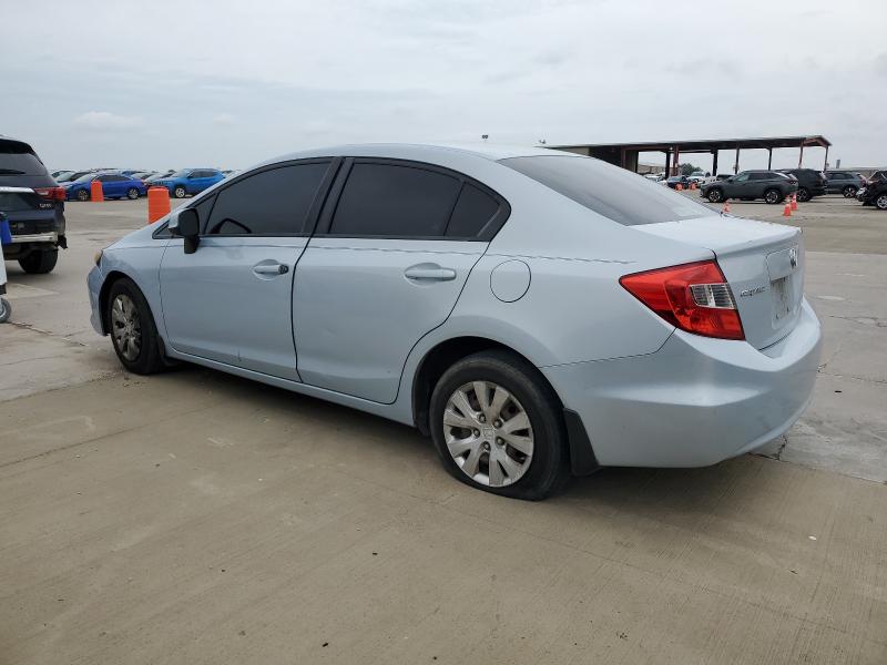 2HGFB2F56CH520255 - 2012 HONDA CIVIC LX SILVER photo 2