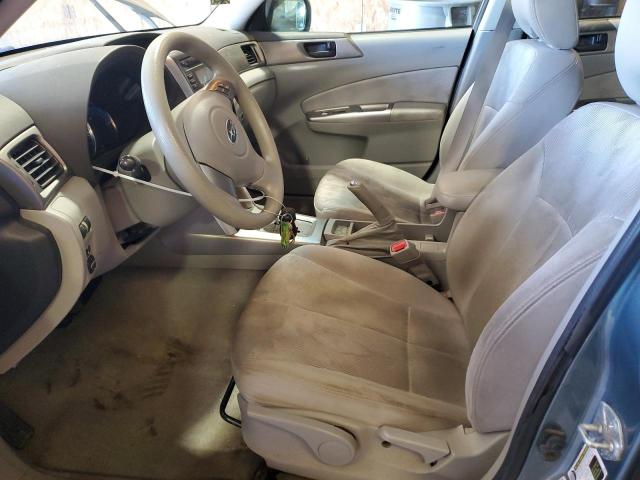 JF2SH61699H772200 - 2009 SUBARU FORESTER 2.5X BLUE photo 7