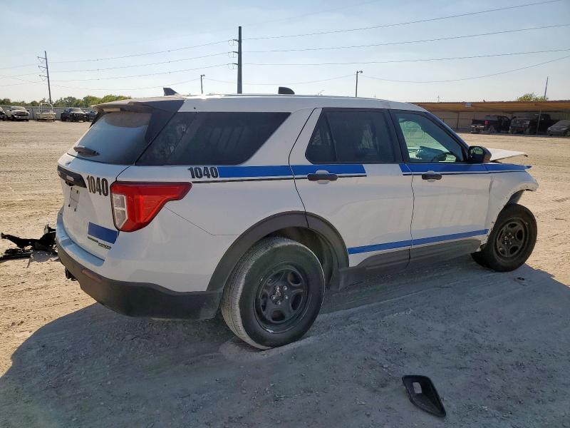 1FM5K8AB8RGA81313 - 2024 FORD EXPLORER POLICE INTERCEPTOR Білий фото 3