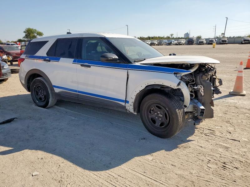 1FM5K8AB8RGA81313 - 2024 FORD EXPLORER POLICE INTERCEPTOR Білий фото 4