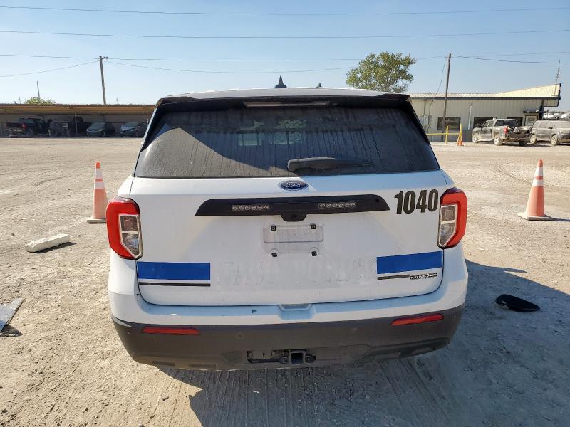 1FM5K8AB8RGA81313 - 2024 FORD EXPLORER POLICE INTERCEPTOR Білий фото 6
