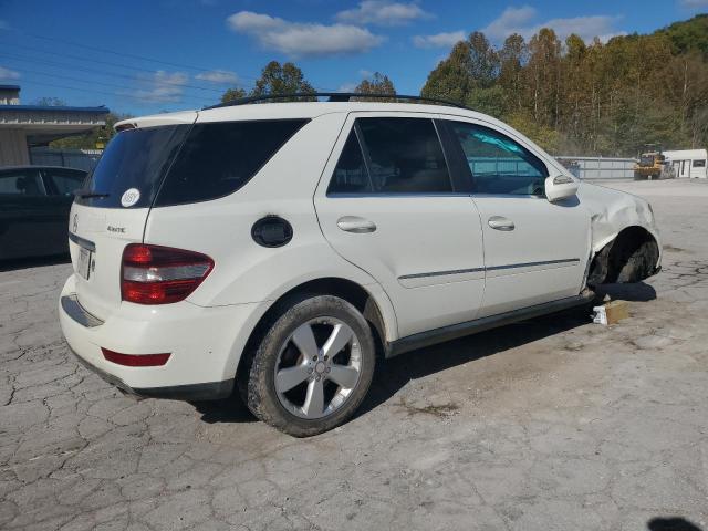 4JGBB8GB8AA548618 - 2010 MERCEDES-BENZ ML 350 4MATIC WHITE photo 3