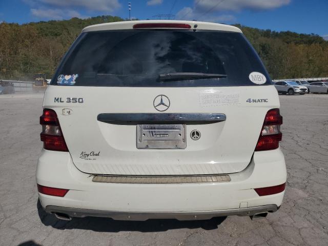 4JGBB8GB8AA548618 - 2010 MERCEDES-BENZ ML 350 4MATIC WHITE photo 6