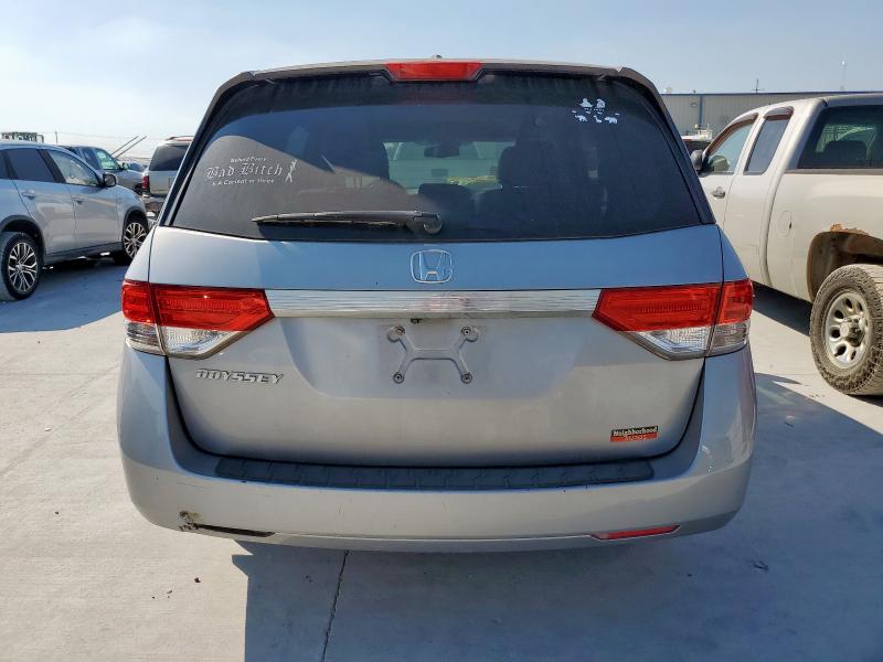 5FNRL5H64GB007212 - 2016 HONDA ODYSSEY EXL SILVER photo 6