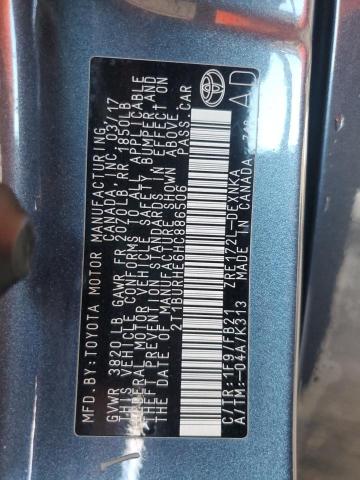 2T1BURHE6HC886506 - 2017 TOYOTA COROLLA L Boz foto 12