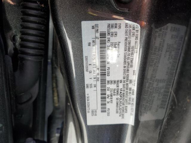 1FADP3L93JL221574 - 2018 FORD FOCUS ST رمادي صورة 12