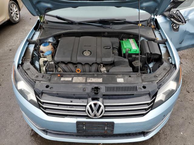 1VWBP7A35CC031475 - 2012 VOLKSWAGEN PASSAT SE BLUE photo 11