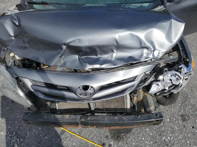 2T1BU4EE6CC890913 - 2012 TOYOTA COROLLA BASE رمادي صورة 11