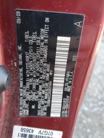 5TDDK4CC2AS031404 - 2010 TOYOTA SIENNA XLE MAROON photo 13