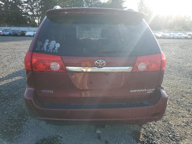 5TDDK4CC2AS031404 - 2010 TOYOTA SIENNA XLE MAROON photo 6