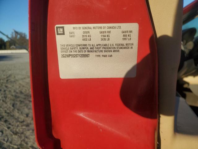 2G2WP552071235997 - 2007 PONTIAC GRAND PRIX წითელი ფოტო 13