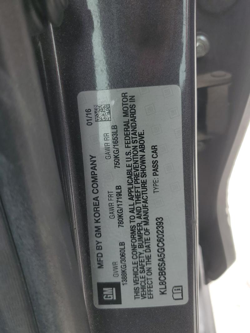 KL8CB6SA5GC602393 - 2016 CHEVROLET SPARK LS 石墨色 照片 12