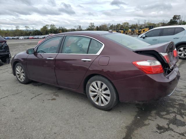 1HGCR2F89DA272172 - 2013 HONDA ACCORD EXL BURGUNDY photo 2