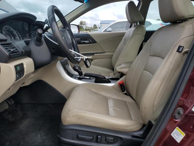 1HGCR2F89DA272172 - 2013 HONDA ACCORD EXL BURGUNDY photo 7