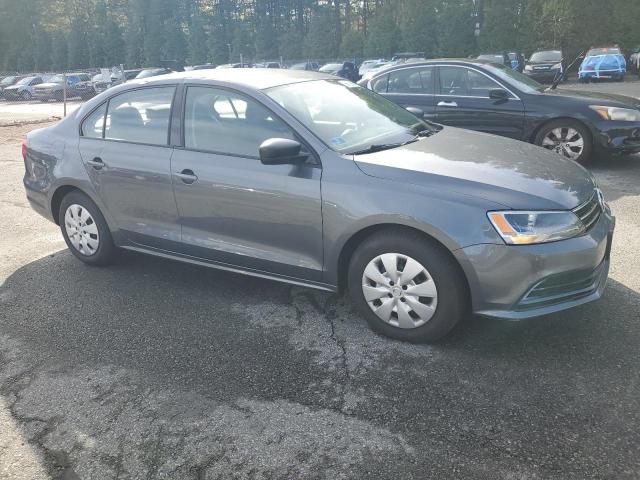 3VW2K7AJ5FM305211 - 2015 VOLKSWAGEN JETTA BASE GRAY photo 4