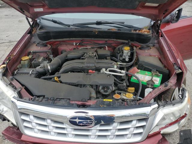 JF2SHABC6BH778033 - 2011 SUBARU FORESTER 2.5X RED photo 12