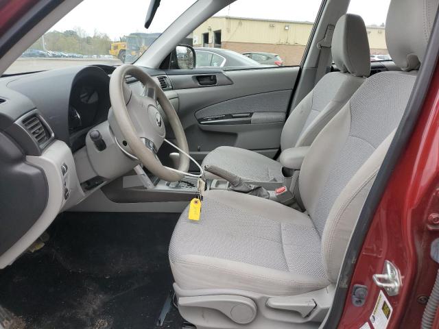 JF2SHABC6BH778033 - 2011 SUBARU FORESTER 2.5X RED photo 7