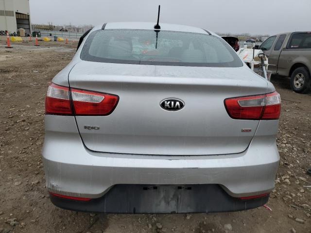 KNADM4A32G6604918 - 2016 KIA RIO LX SILVER photo 6
