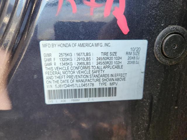5J8YD4H57LL045178 - 2020 ACURA MDX TECHNOLOGY Gri fotoğraf 24
