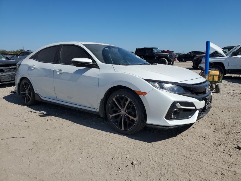 SHHFK7H40MU215615 - 2021 HONDA CIVIC SPORT WHITE photo 4