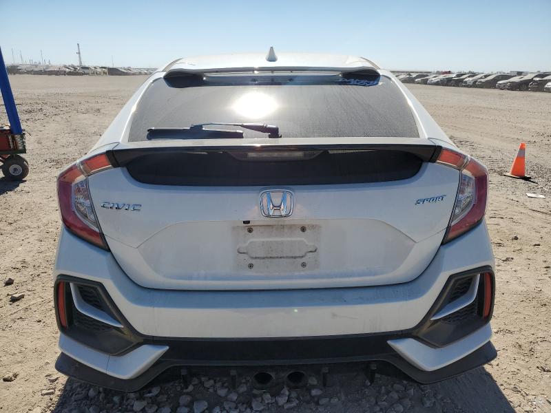 SHHFK7H40MU215615 - 2021 HONDA CIVIC SPORT WHITE photo 6