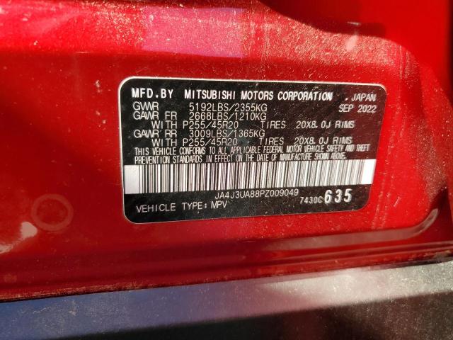 JA4J3UA88PZ009049 - 2023 MITSUBISHI OUTLANDER SE RED photo 14