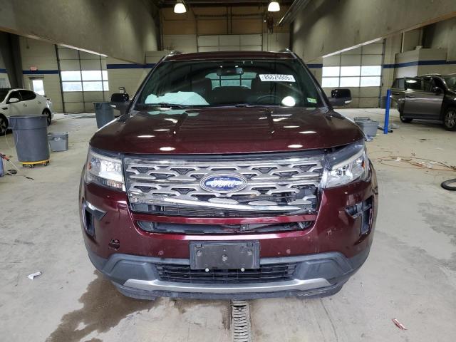 1FM5K8D88JGC03429 - 2018 FORD EXPLORER XLT Բորդո լուսանկար 5