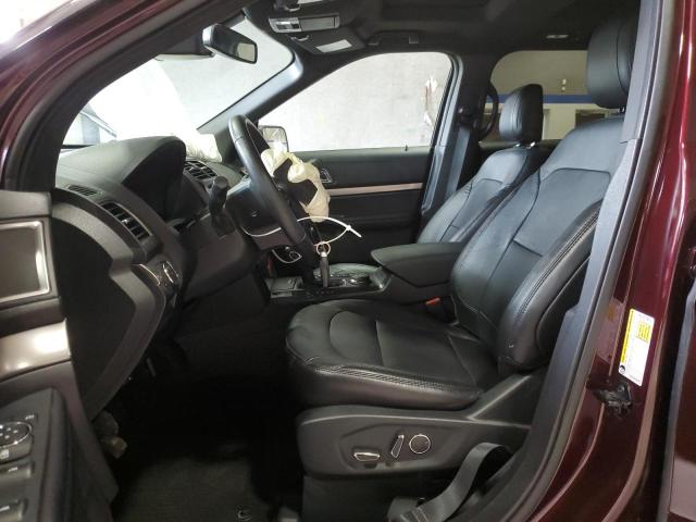 1FM5K8D88JGC03429 - 2018 FORD EXPLORER XLT Բորդո լուսանկար 7