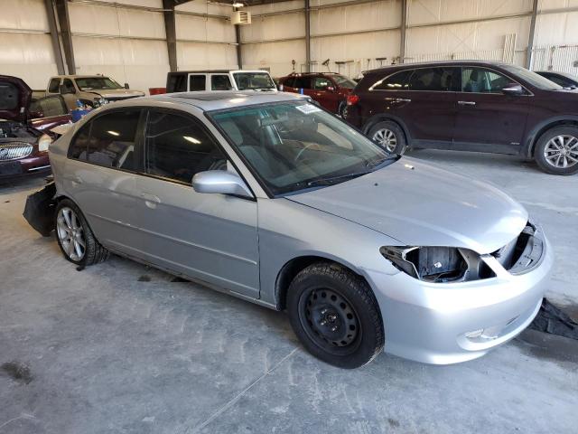 2HGES26835H533277 - 2005 HONDA CIVIC EX SILVER photo 4